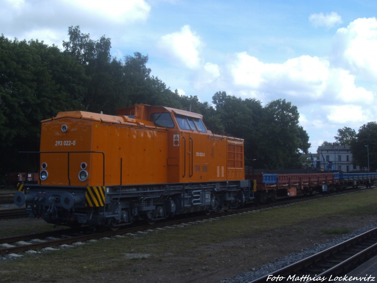 MTEG 293 022-0 abgestellt im Bahnhof Putbus am 12.6.14