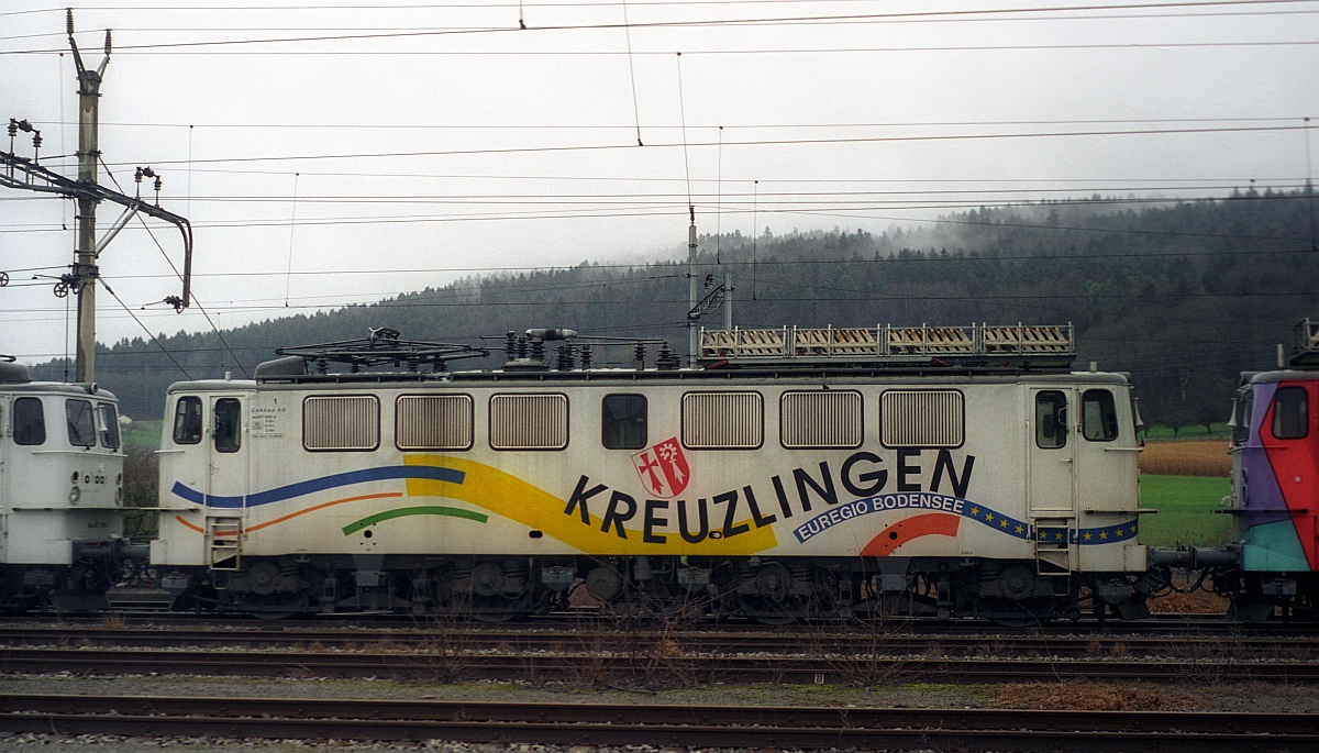 MThB/LOKOOP Ae 477 900-6  Kreuzlingen  (ex 142 130-4) Etzwilen 04.01.2003 (Scan) 