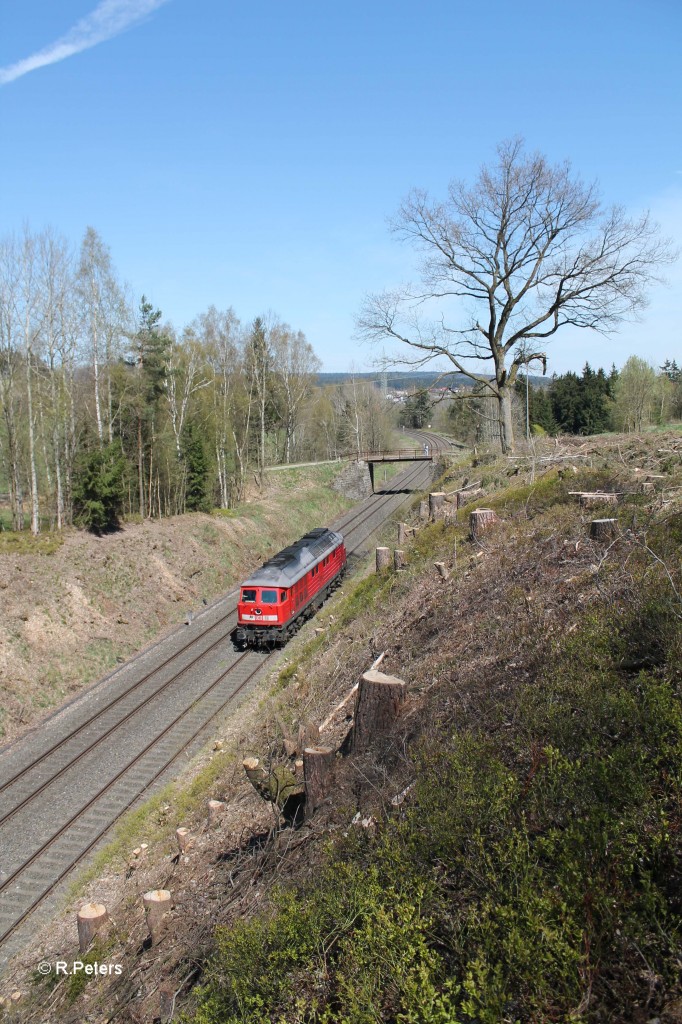 Nachschuss auf 232 209 bei Rithlasreuth. 17.04.14