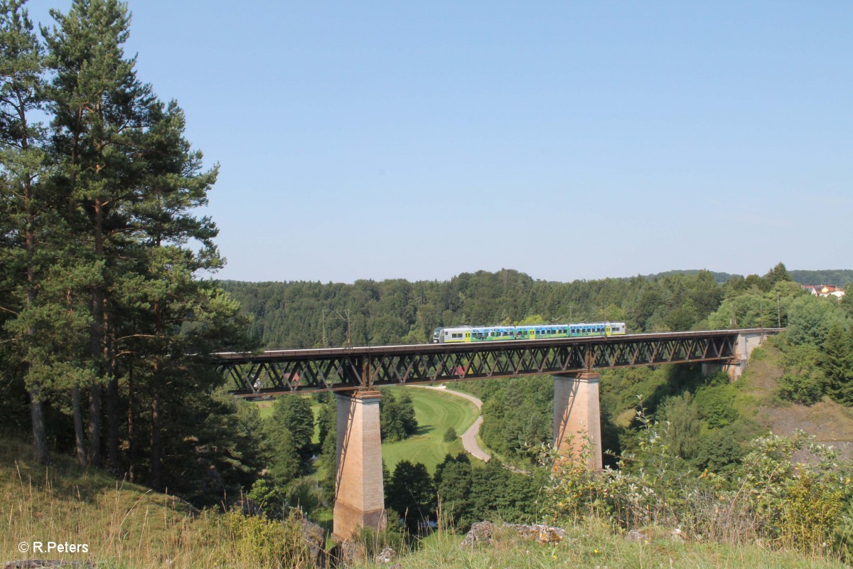 Nachschuss auf 440 414  Werbung Donauwörth  als AG84408 Plattling - Neumarkt/Oberpfalz. 25.07.14