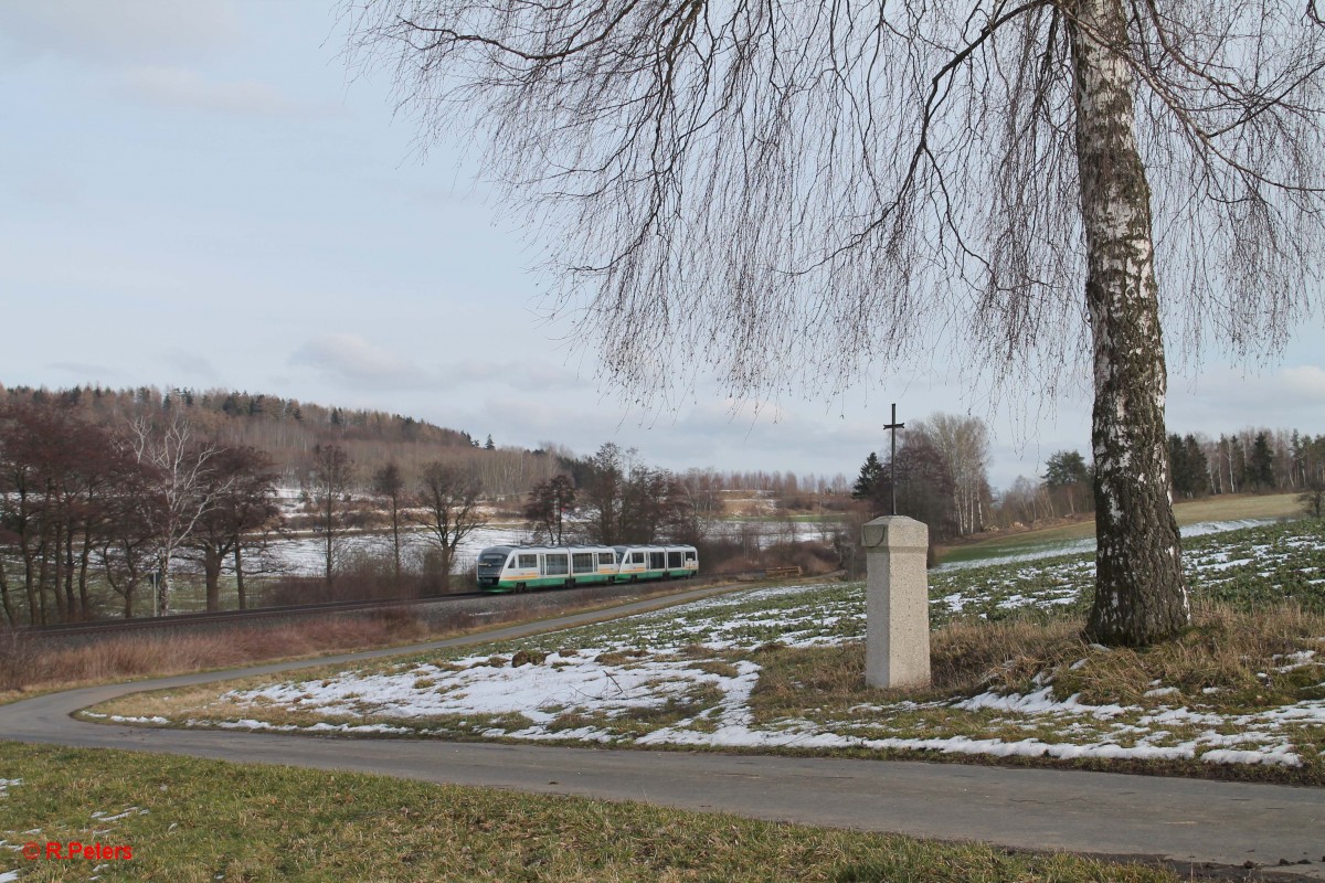 Nachschuss auf ein Desiro Doppel auf dem Weg von Marktredwitz - Regensburg. 04.03.16