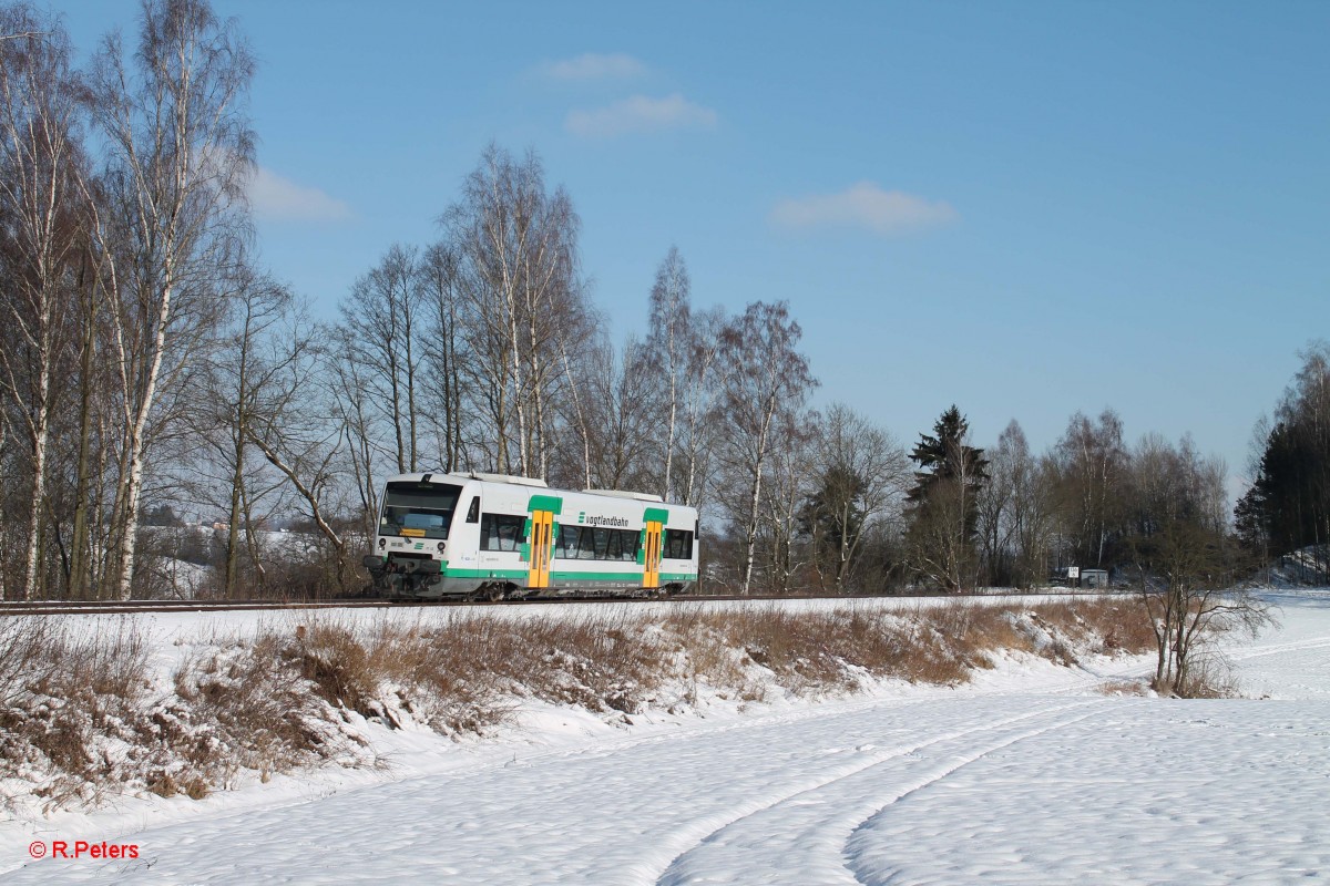 Nachschuss auf Vt66 als OPB20875 Marktredwitz - Cheb bei Oschwitz. 05.02.15