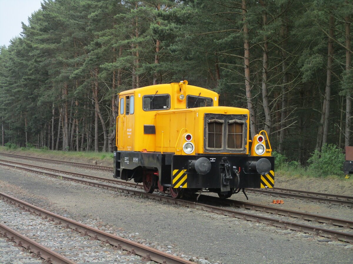 Neben der EWN Werklok Nr.1 war auch die Lok Nr.2,am 21.Juni 2021,im Lubminer Werkbahnhof.