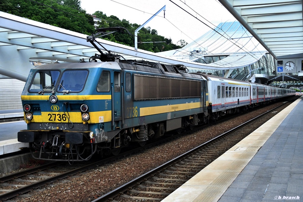 NMBS/SNCB 2736 mit einen regionalzug in liege-guillsminds,13.06.19