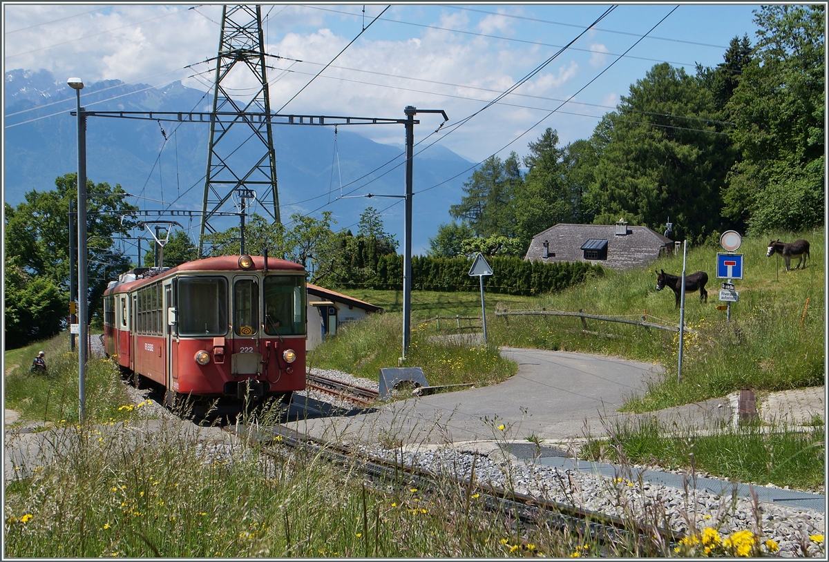 Noch fahren die CEV BDeh mit Bt im Regleverkehr auf den Les Pleiades, dieses Bild entstand bei Fayaux am 2. Juni 2015