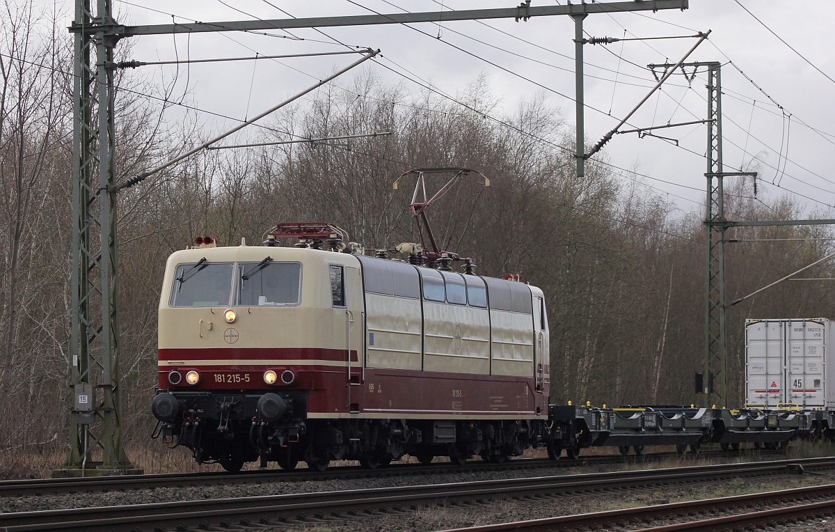 Nordliner/SEL 181 215-5 in Jübek. 09.04.2021