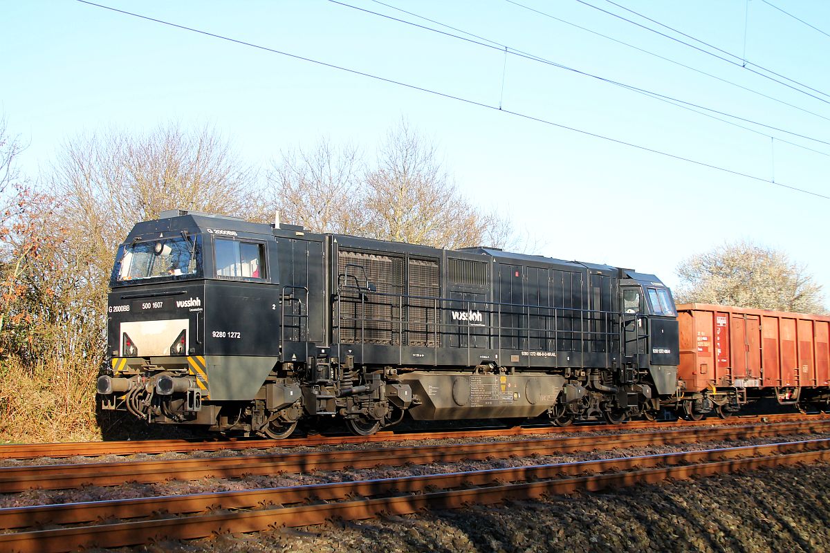 Northrail 272 406 rangiert Düngerwagen in Jübek 23.03.2020
