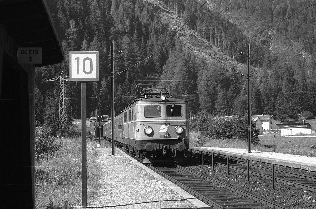 ÖBB 1141.28 Hp Tauerntunnel 16.09.1980