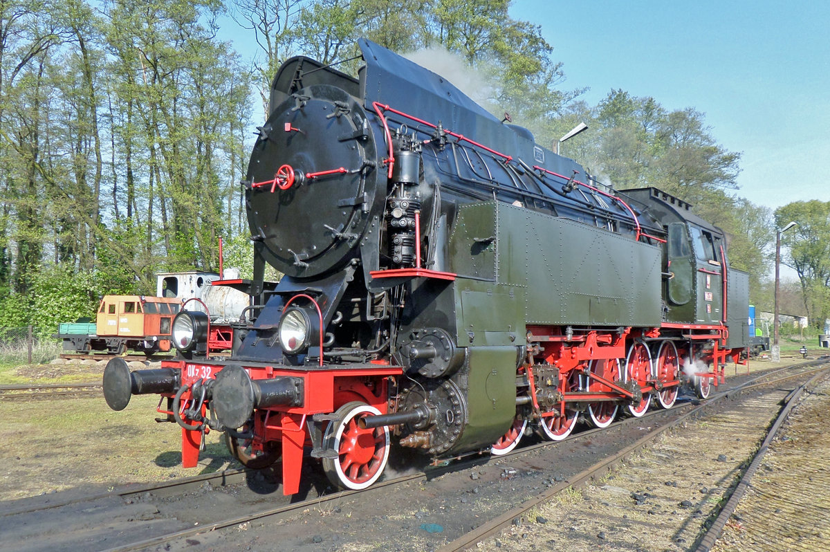 OKz32-2 steht am 30 April 2016 ins Bw Wolsztyn.