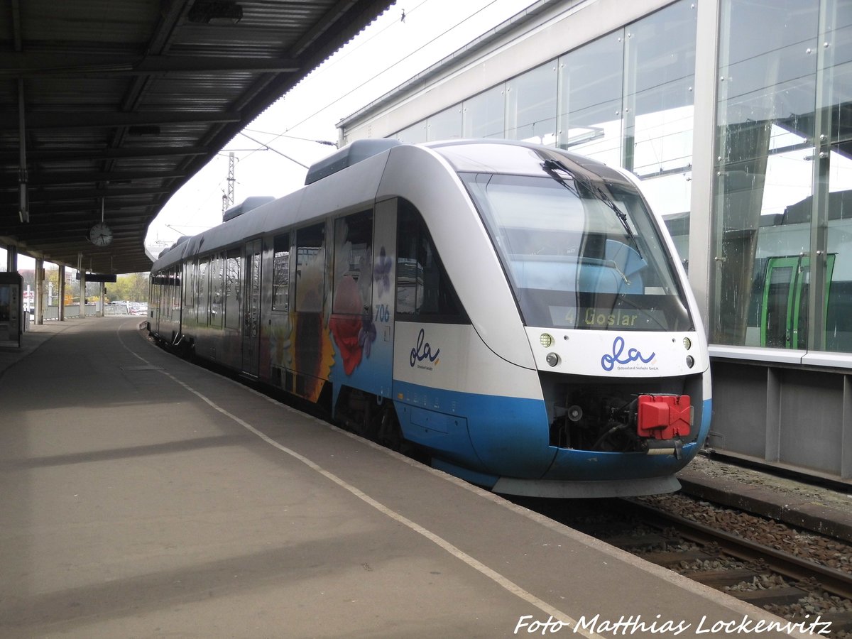 OLA VT 706 im Bahnhof Halle (Saale) Hbf am 13.4.16