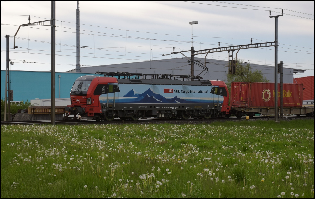 Photobombing (2).

Eigentlich wollte ich nur die Vorbeifahrt von 193 478 'Gotthardo' mit Güterzug vor friedlich wiehernden... pardon friedlich grasenden Kühen fotografieren, aber...

Oberrüti/Reusshöfe, April 2022
