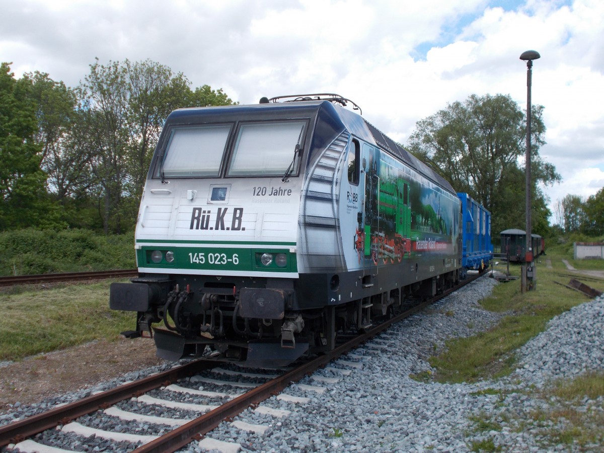 PRESS 145 023-6 wurde zum Putbuser Bahnhofsfest am 29.Mai 2015 gebracht.Das Bahnhofsfest findet am 30.und 31.Mai statt.