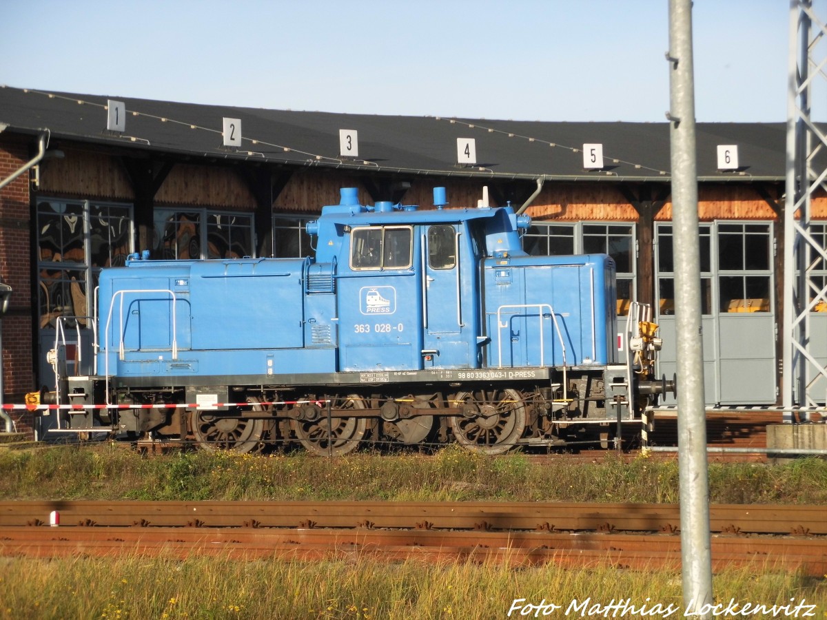 PRESS 363 028-0 abgestellt in Wismar am 8.11.15