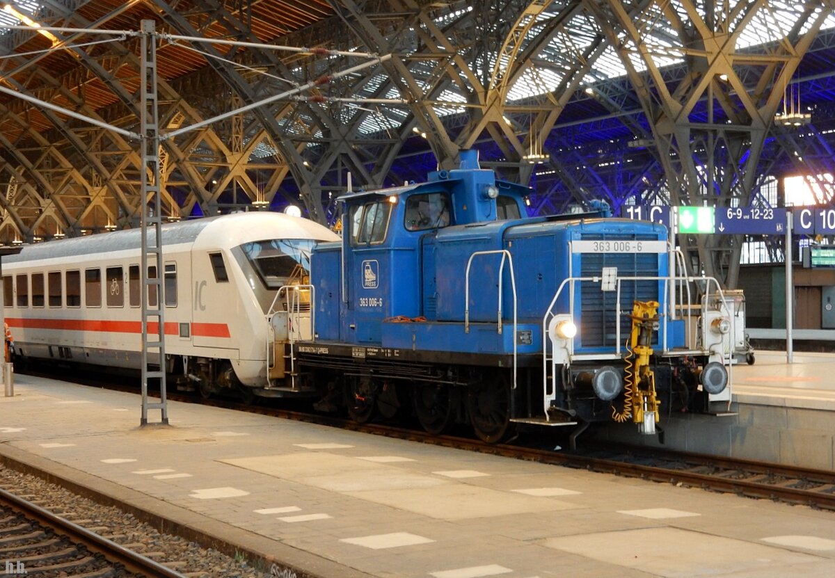 PRESS 363 714-7 war bei rangierarbeiten in leipzig hbf,12.03.22