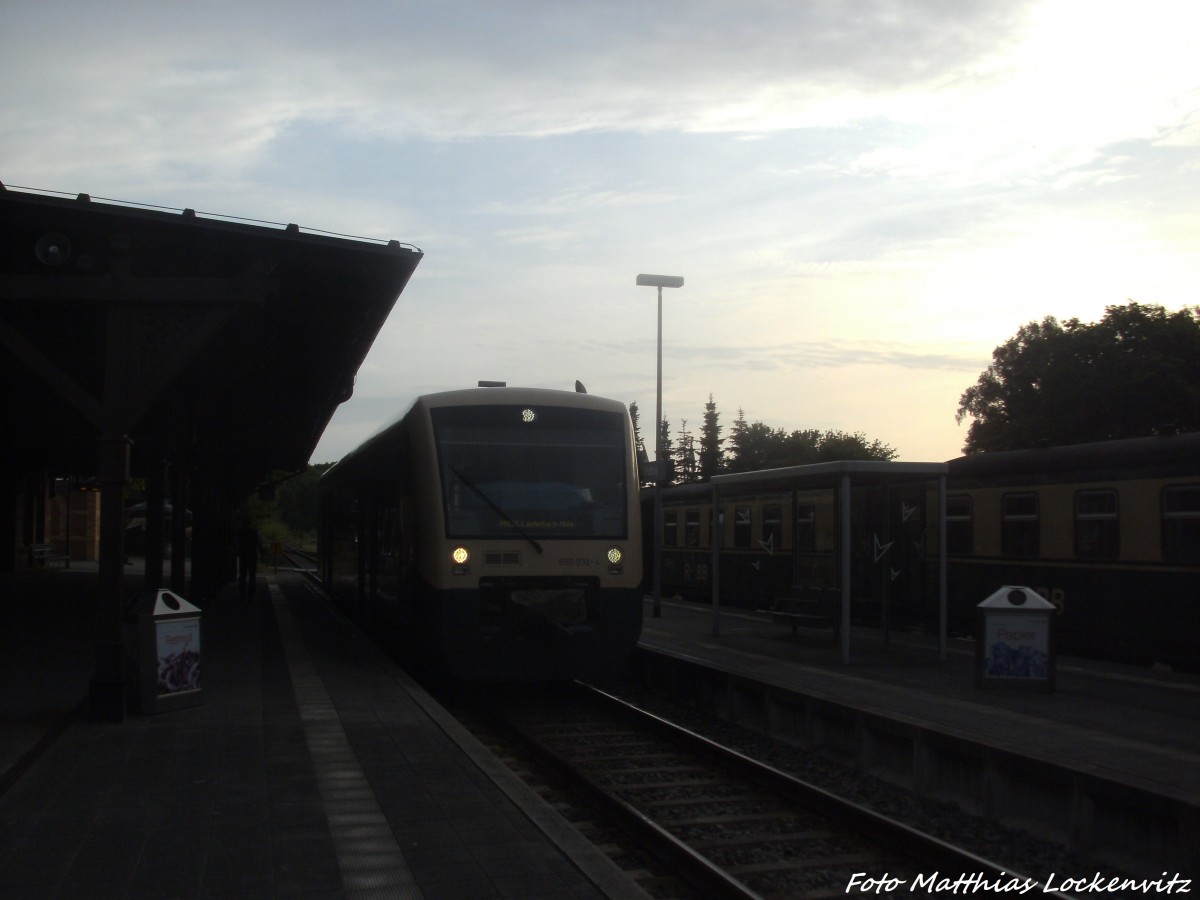 PRESS 650 032-4 im Bahnhof Putbus am 11.6.14