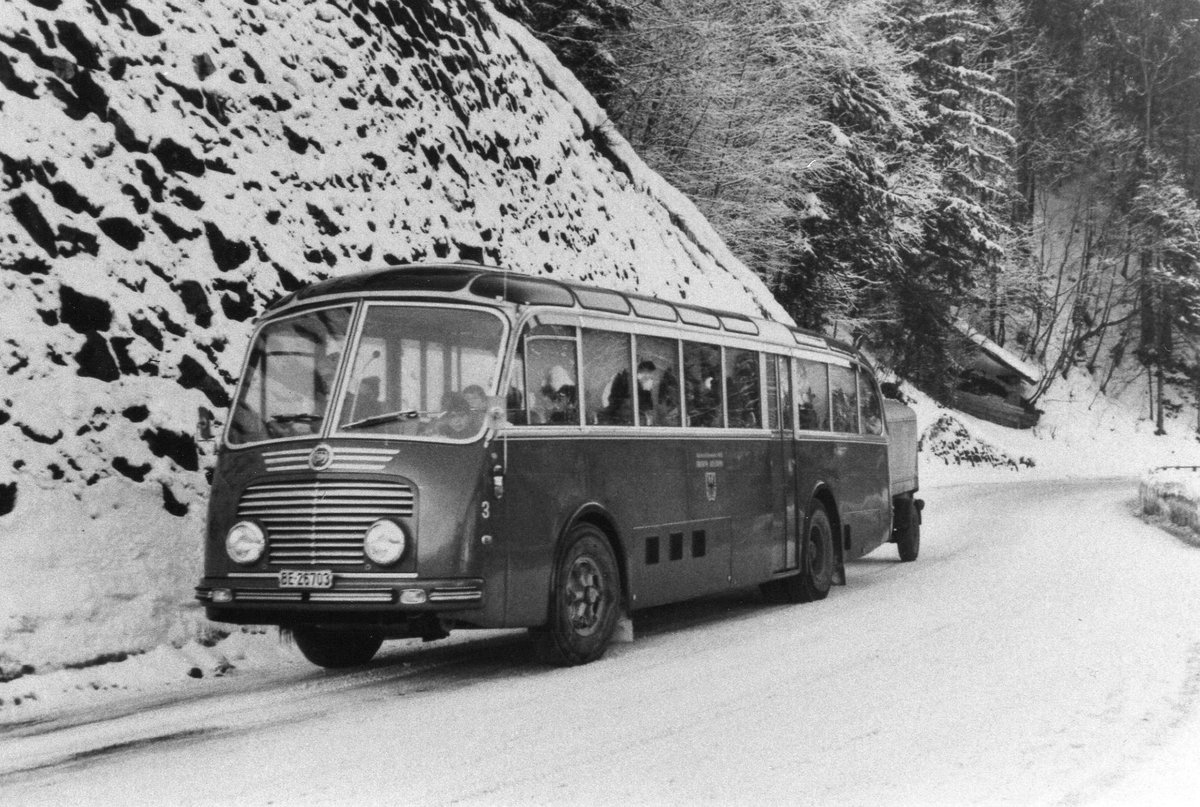 (R 29) - Aus dem Archiv: AFA Adelboden - Nr. 3/BE 26'703 - FBW/Gangloff um 1969 in Achseten, Grund-Ladholz