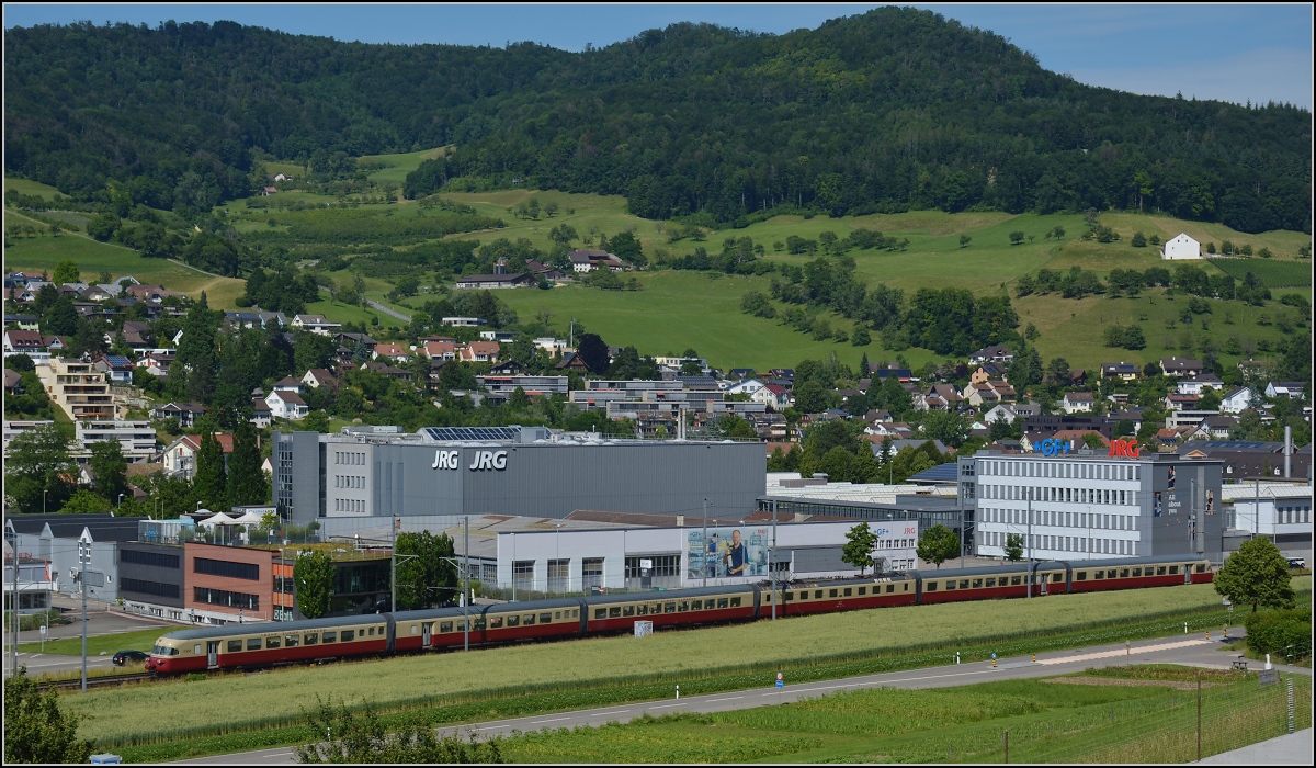 RAe 1053 bei Sissach. Juni 2021.