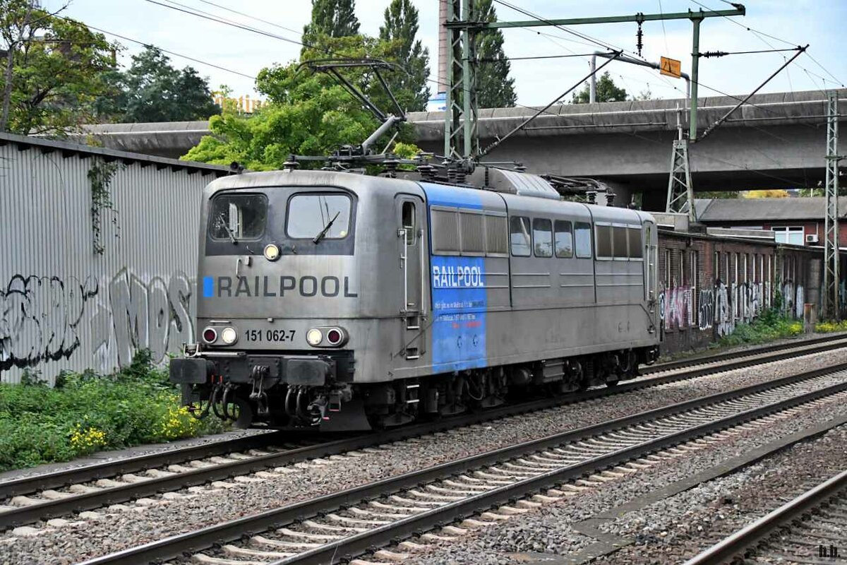 railpool 151 062-7 fuhr lz durch hh-harburg,29.09.21