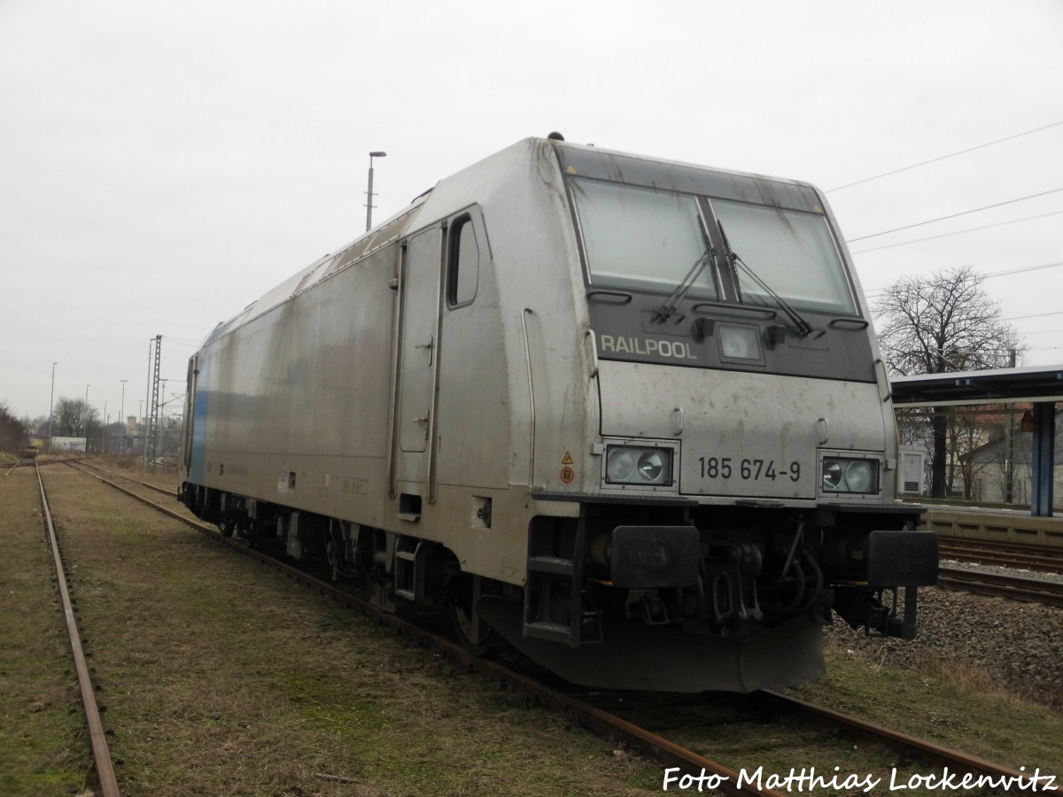 Railpool 185 674 in Delitzsch am 25.1.16