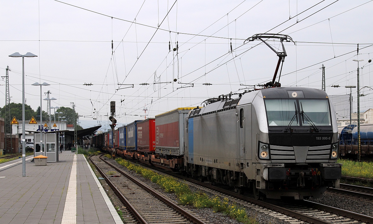 Railpool 193 995-8 mit TransItalia/Gruber KLV. Neuwied 17.09.2021
