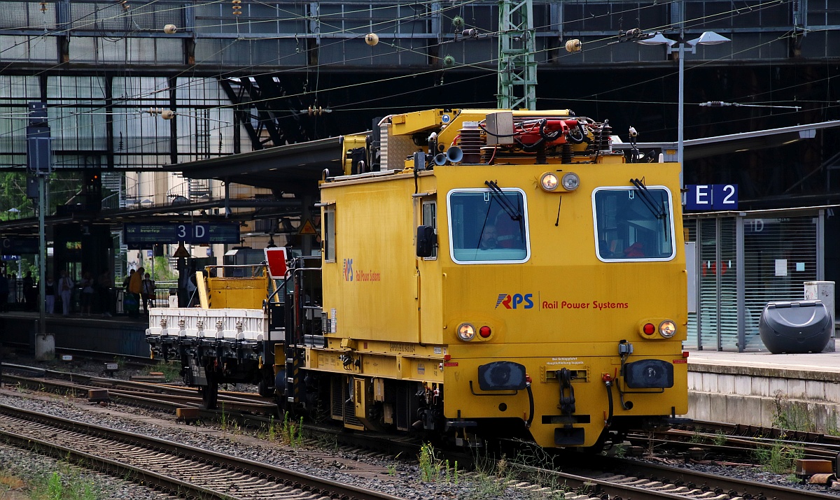 RailPowerSystems Motorturmwagen MTW 10 9980 9436 003-4 mit Ks Begleitwagen, Bremen Hbf 10.07.2021