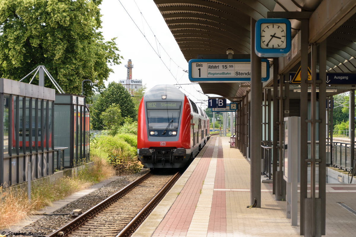 RB32 (RB 17573) von Salzwedel nach Stendal in Salzwedel und geschoben hatte eine 146er. 21.06.2016