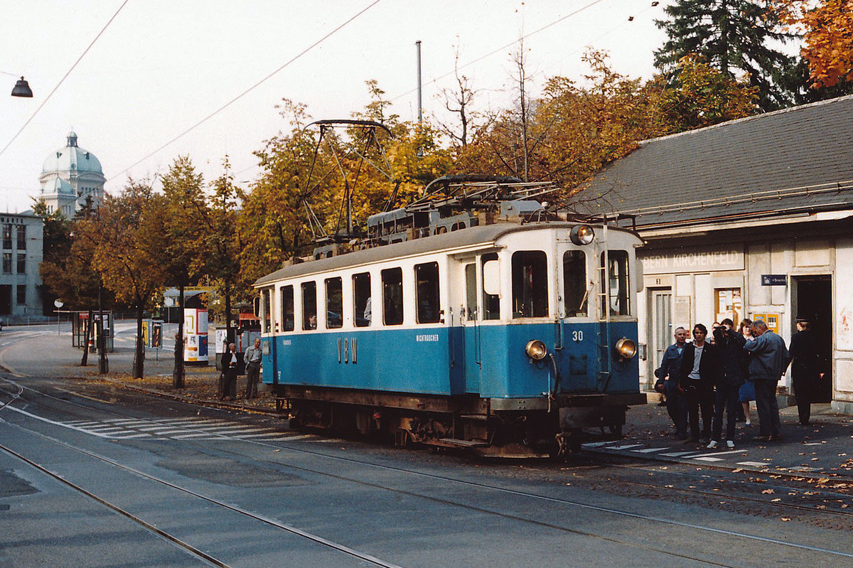 RBS/VBW:
 DR SCHNÄLLST WÄG NACH WORB 
MIT DEM BLAUE BÄHNLI WÄHREND DEN 80er-JAHREN DOKUMENTIERT.
Foto: Walter Ruetsch
