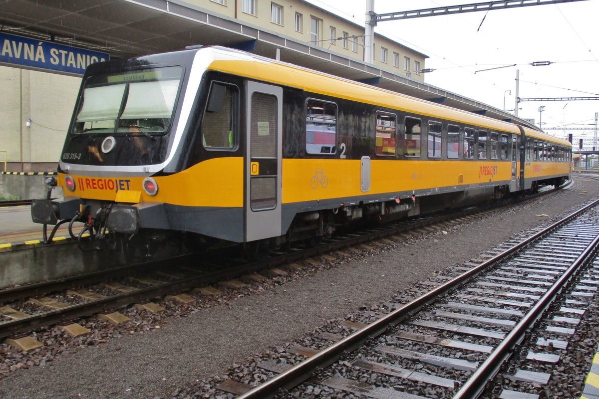 RegioJet 628 315 steht am 19 September 2017 in Bratislava hl.st.