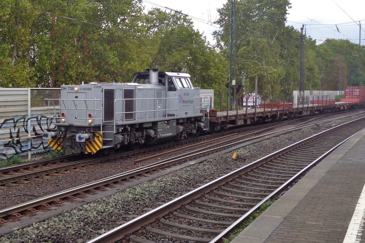 Rheincargo DH 708 durchfahrt Köln Süd am 24 September 2018. 