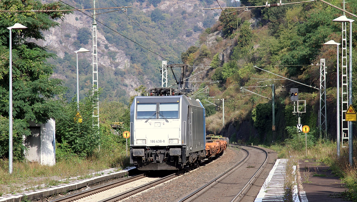 RP 186 438-8 mit KLV in Lorchhausen. 14.09.2021