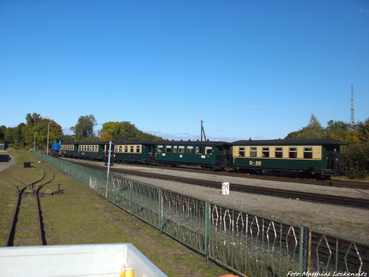 RBB 251 901 beim Rangieren im Bahnhof Putbus am 2.10.13