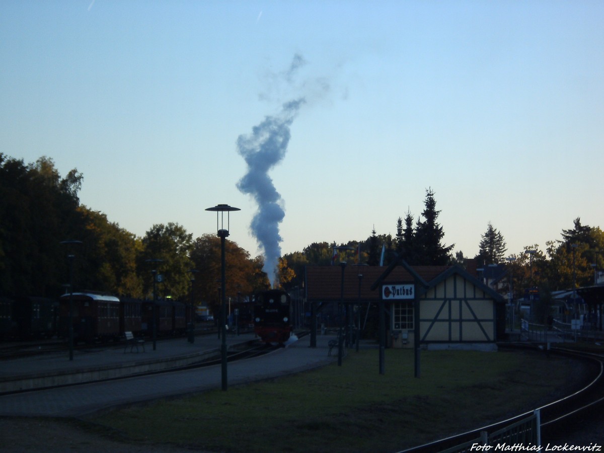 RBB 99 4011 im Bahnhof Putbus am 2.10.13