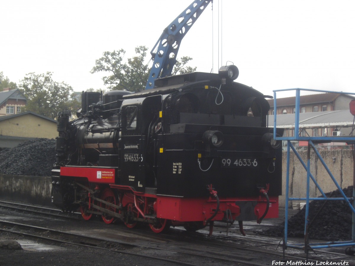 RBB 99 4633 (Mh 53) im kleinbahn BW Putbus am 11.10.14