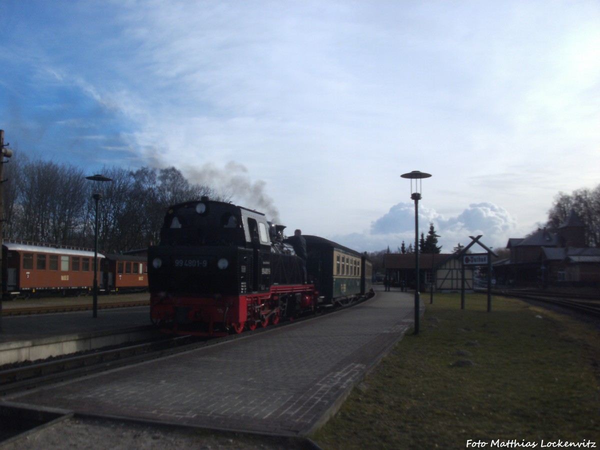 RüBB 99 4801 im Bahnhof Putbus am 15.3.14