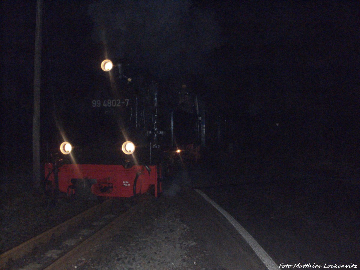 RBB 99 4802 in Posewald am Abend des 6.3.14