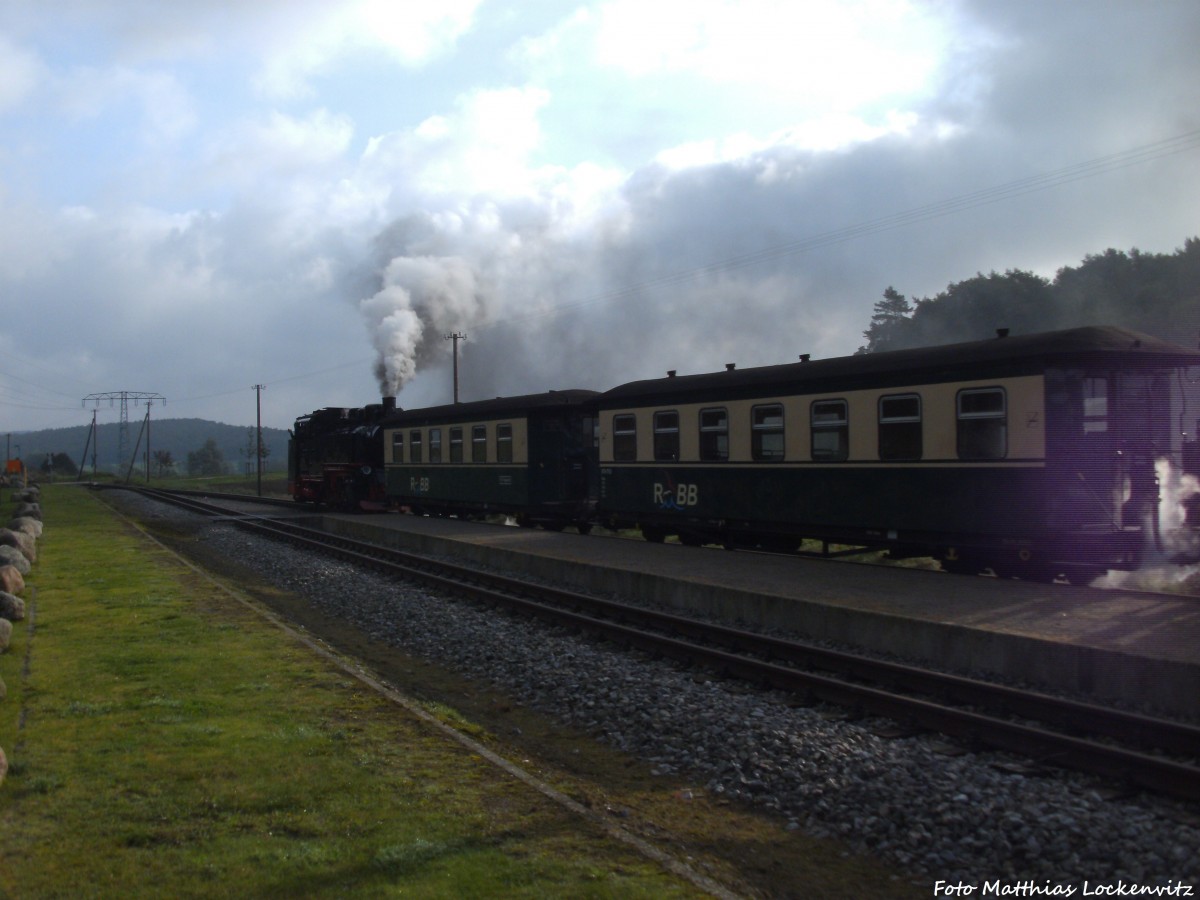 RBB 99 784 beim verlassen des Hp. Seelvitz am 12.10.14