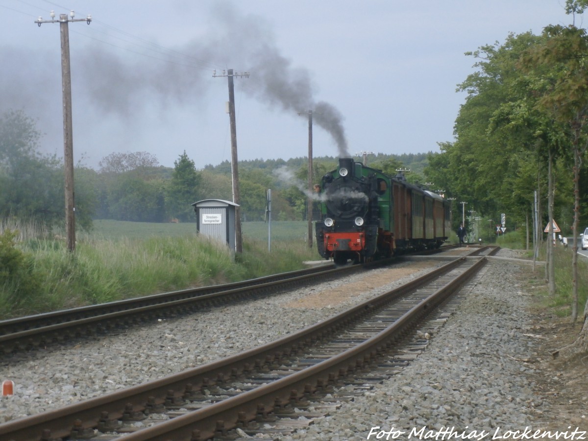 RBB Mh52 mit dem Traditionszug unterwegs nach Putbus am 31.5.15