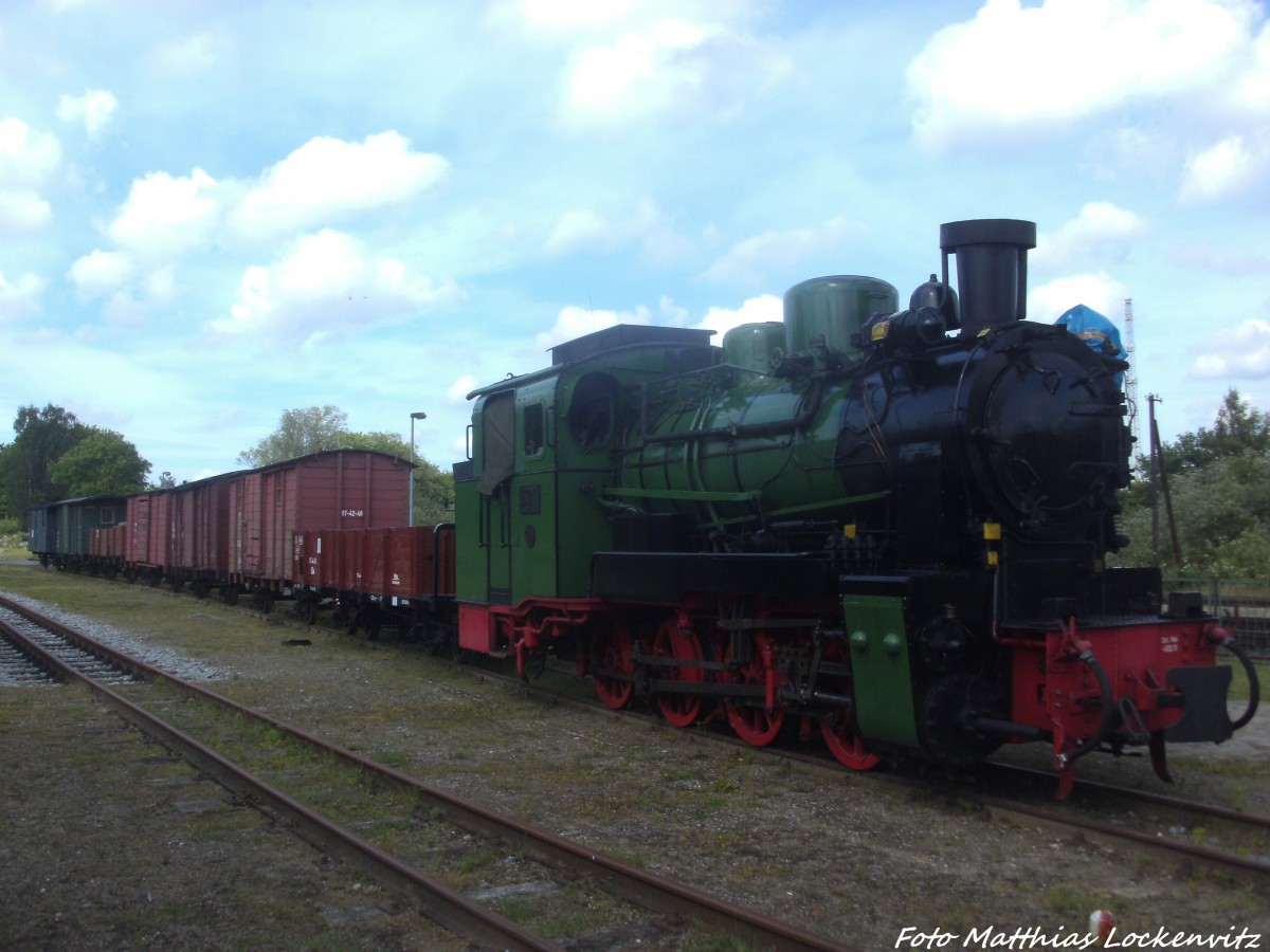 RBB Mh53 als Museumstck fr das Bahnhofsfest in Putbus abgestellt am 12.6.14