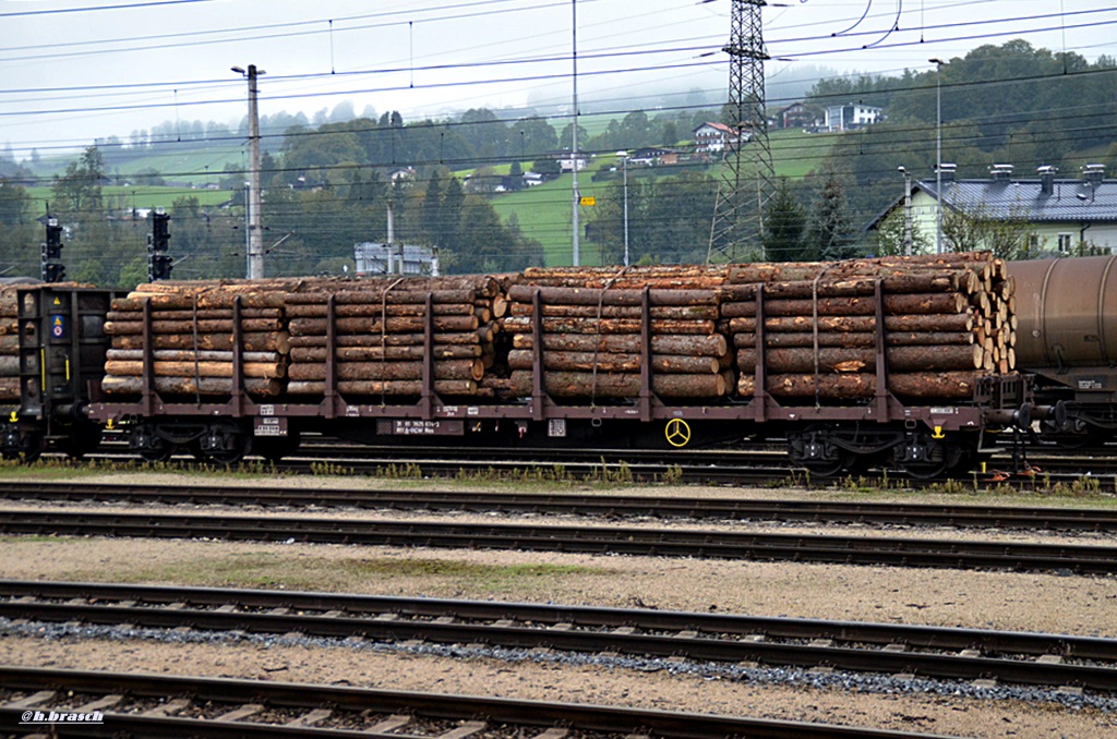 rungenwagen der gattung ROS,zugelassen auf 31 81 3925 674-3,aufgenommen im bf wörgl,16.09.15