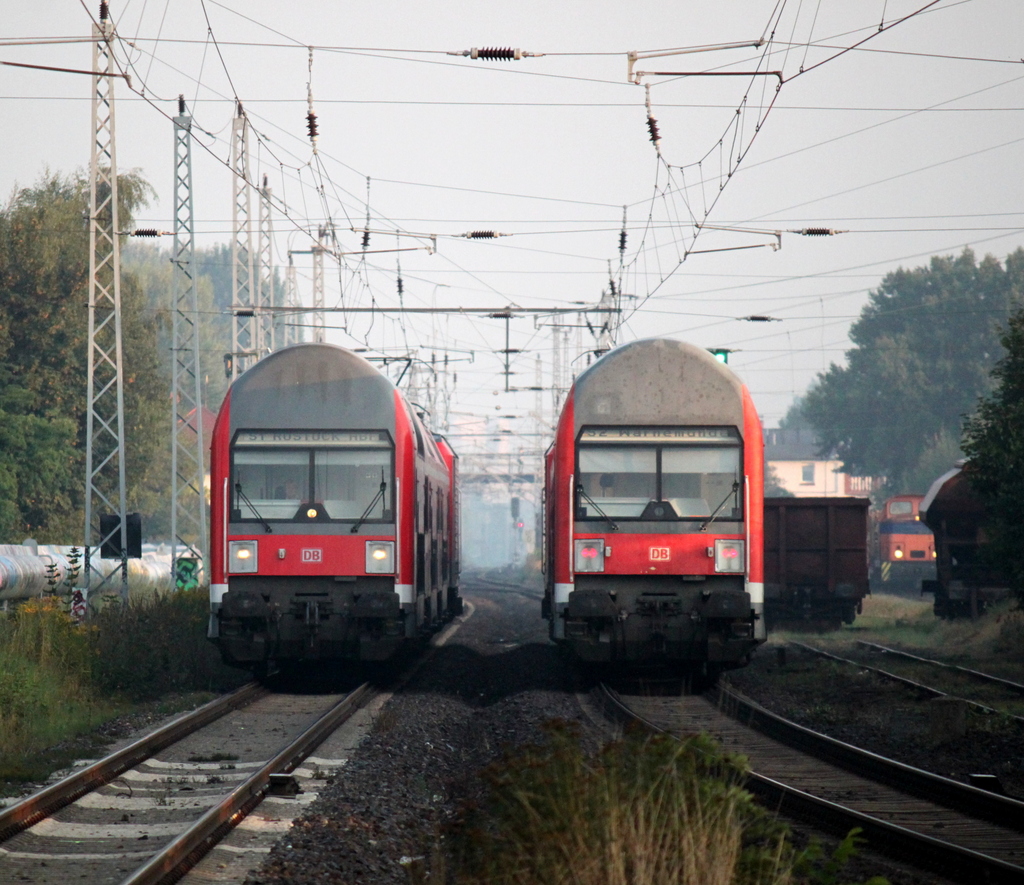 S-Bahntreffen am 23.08.2013 in Hhe S-Bahnhof Rostock-Holbeinplatz