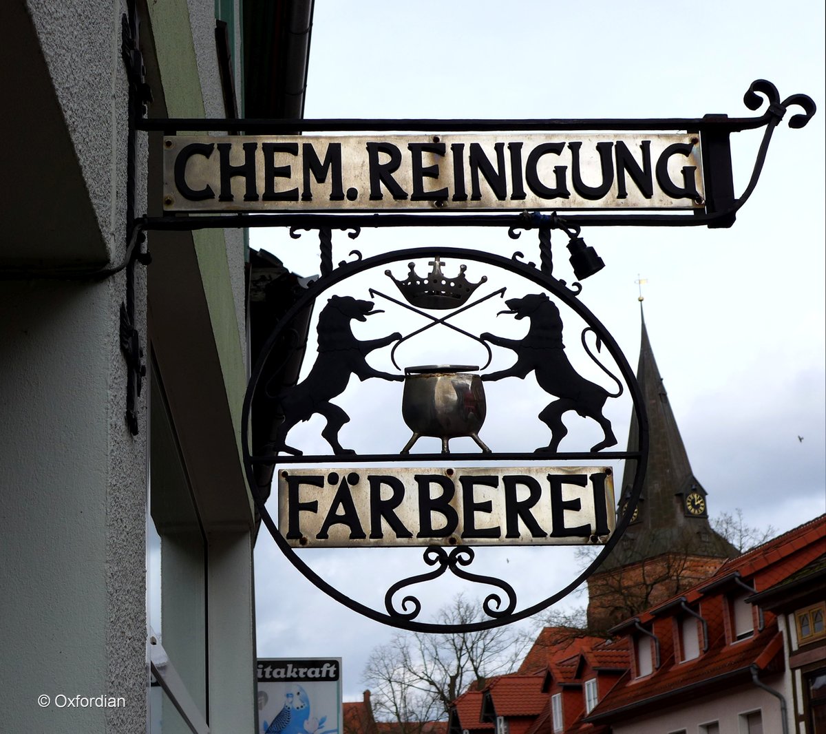 Salzwedel - Nasenschild (Werbeausleger).