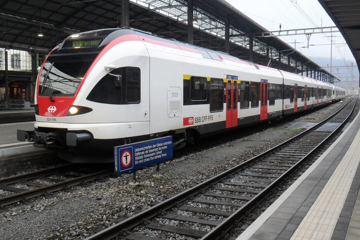 SBB 521 018 steht am 31 Dezember 2018 in Olten. 