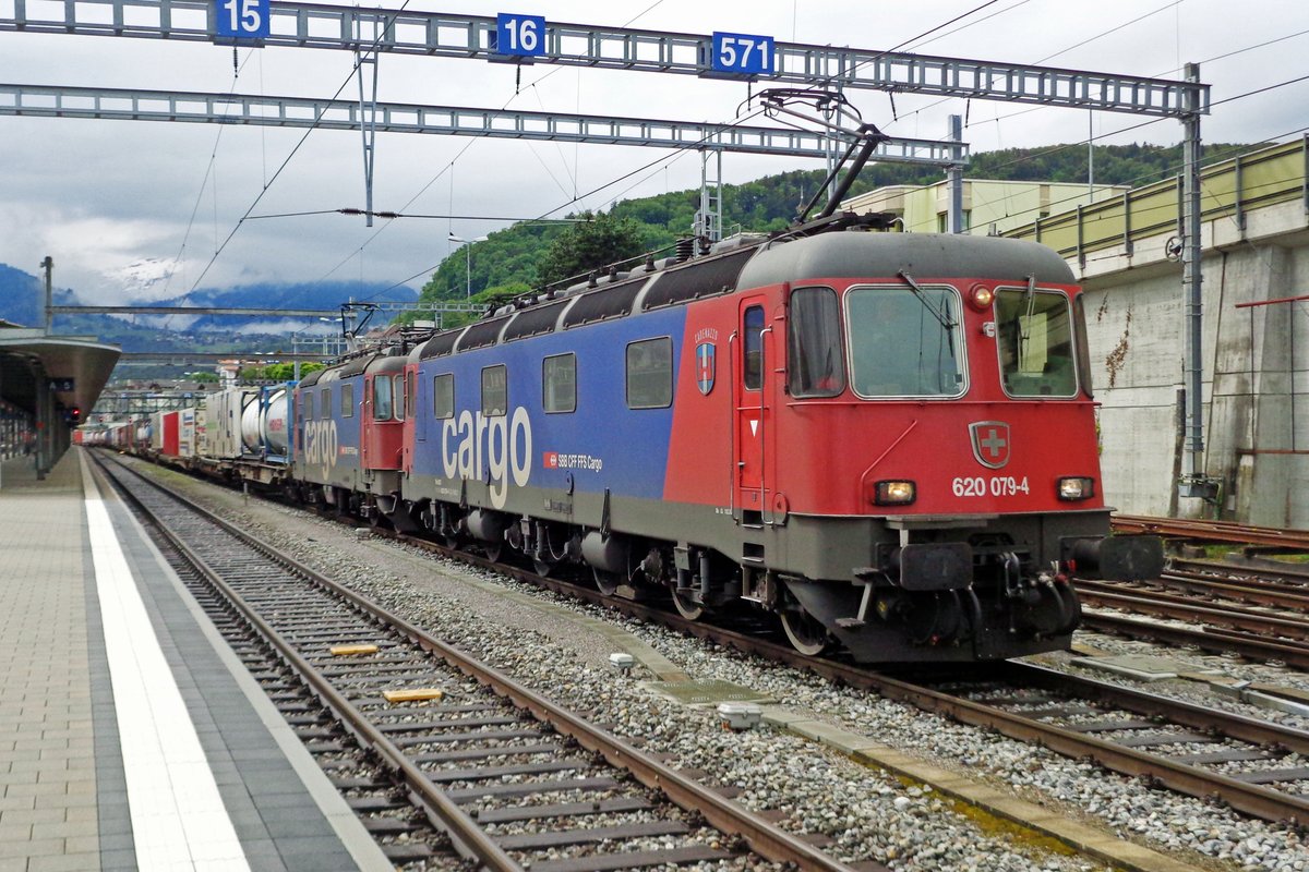 SBB 620 079 durchfahrt Spiez am 28 Mai 2019.