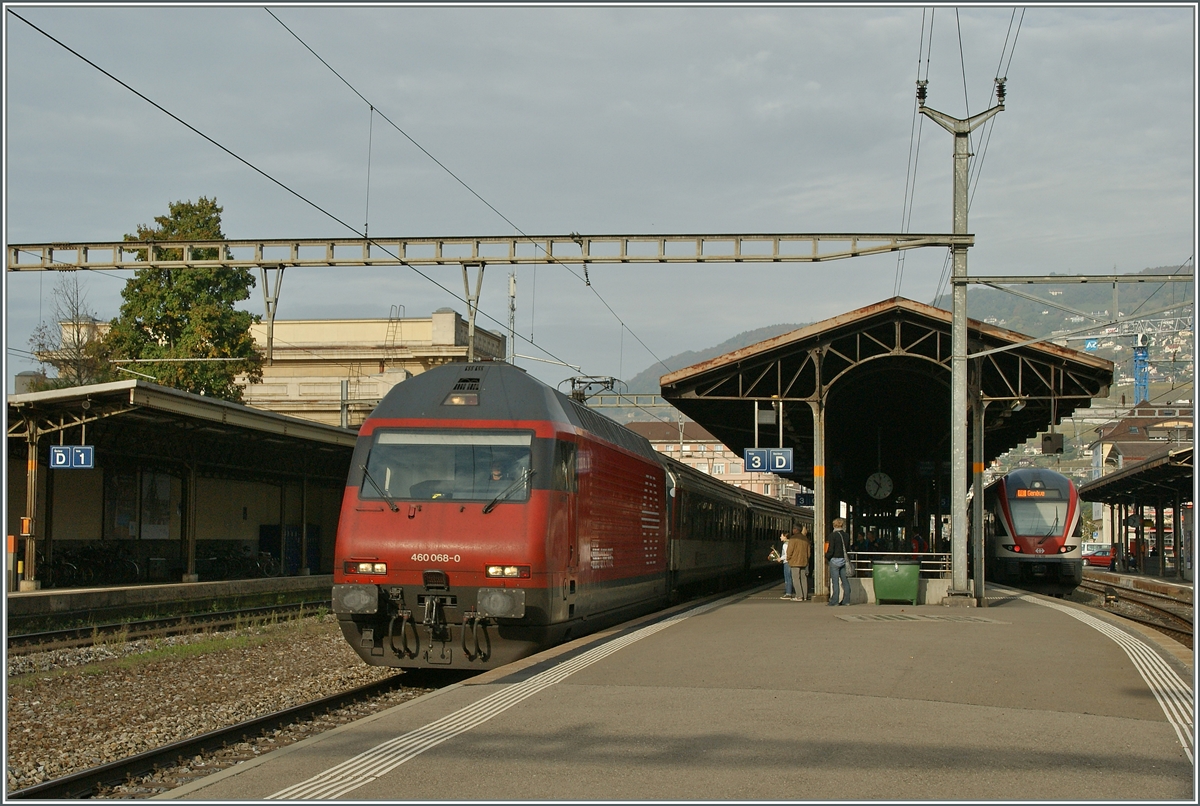 SBB Re 460 068-0 in Vevey. 
25. Okt. 2013