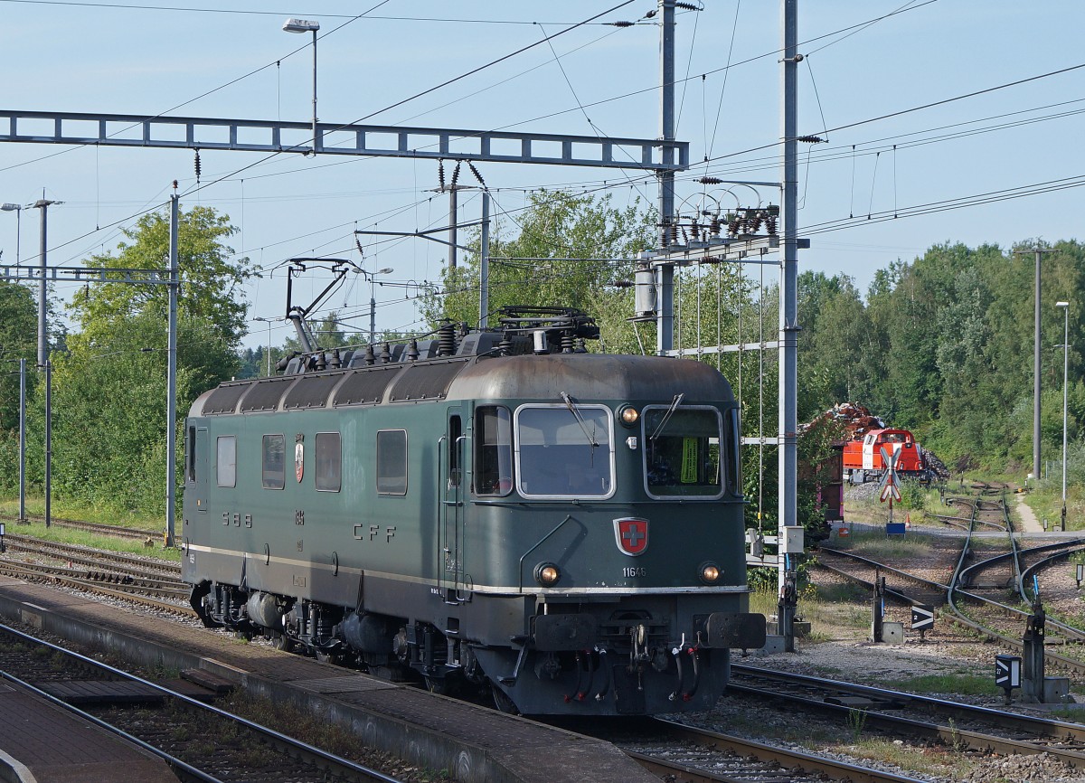 SBB: Re 6/6 11646  BUSSIGNY  mit Revisionsdatum R1 Be 18.07.14 bereits am 19.07.2014 in Gerlafingen aufgenommen.
Foto: Walter Ruetsch