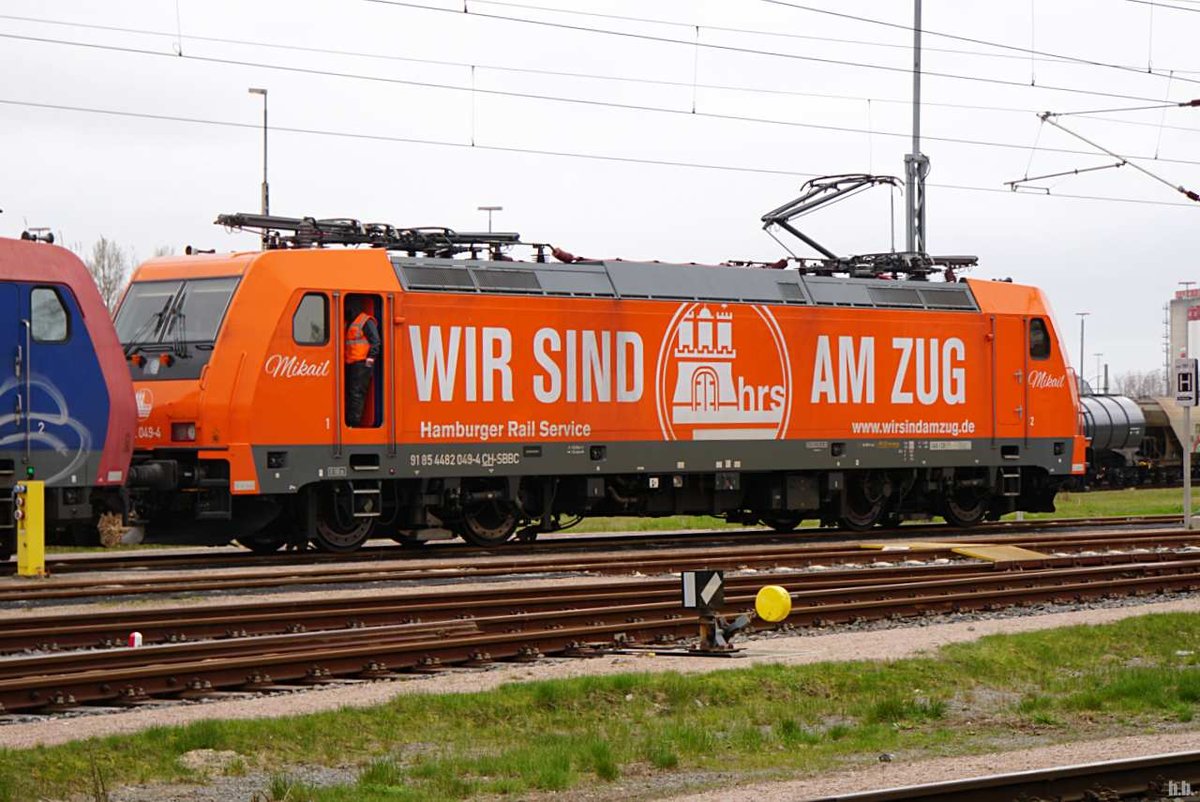 SBBC 482 049-4 war abgestellt am rbf hohe schaar,04.04.21