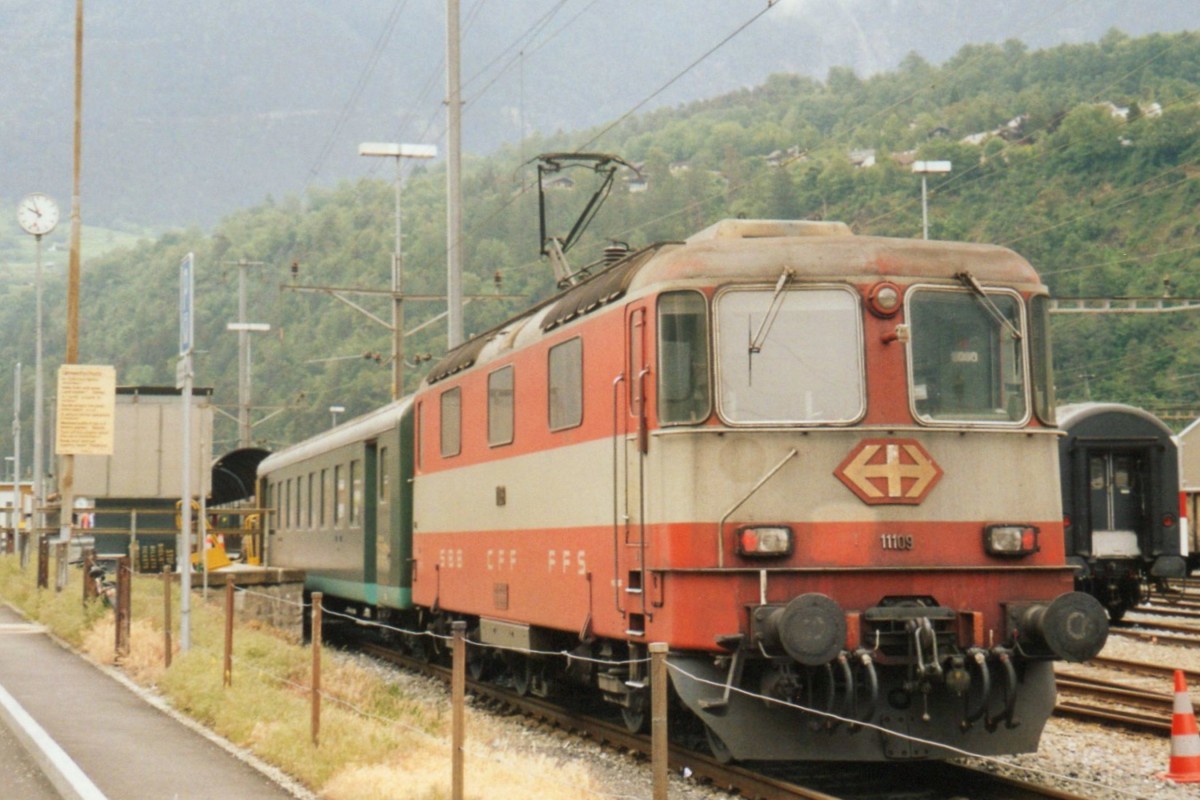 Scanbild von SBB 11109 in Brig am 26 Mai 2007.