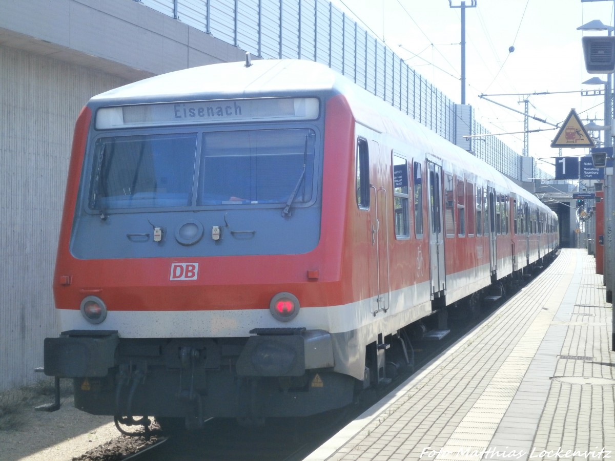 Schlusslicht von der MRCE ES 64 U2 - 095 im Bahnhof Halle-Ammendorf am 13.5.15