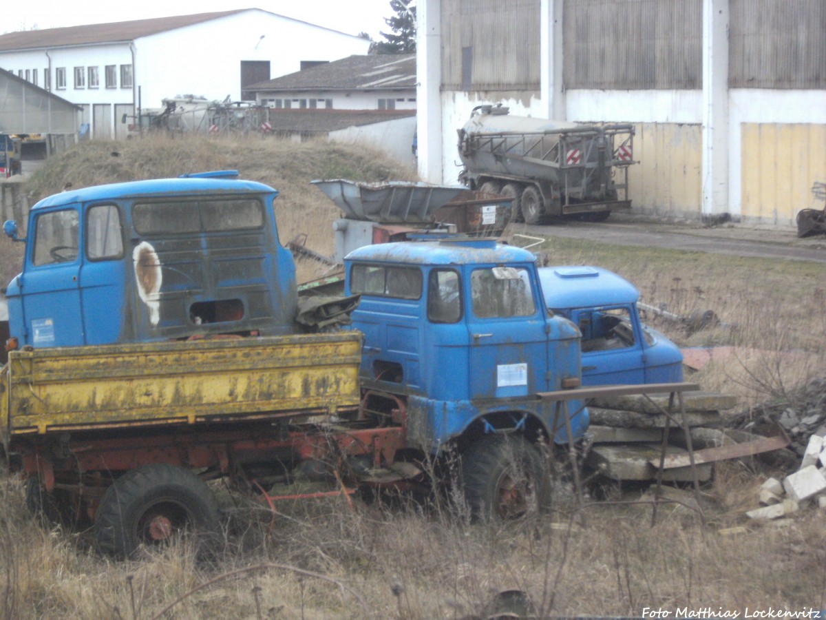 Schrotte W50 Fahrzeuge und Kabinen in Barth am 16.3.14