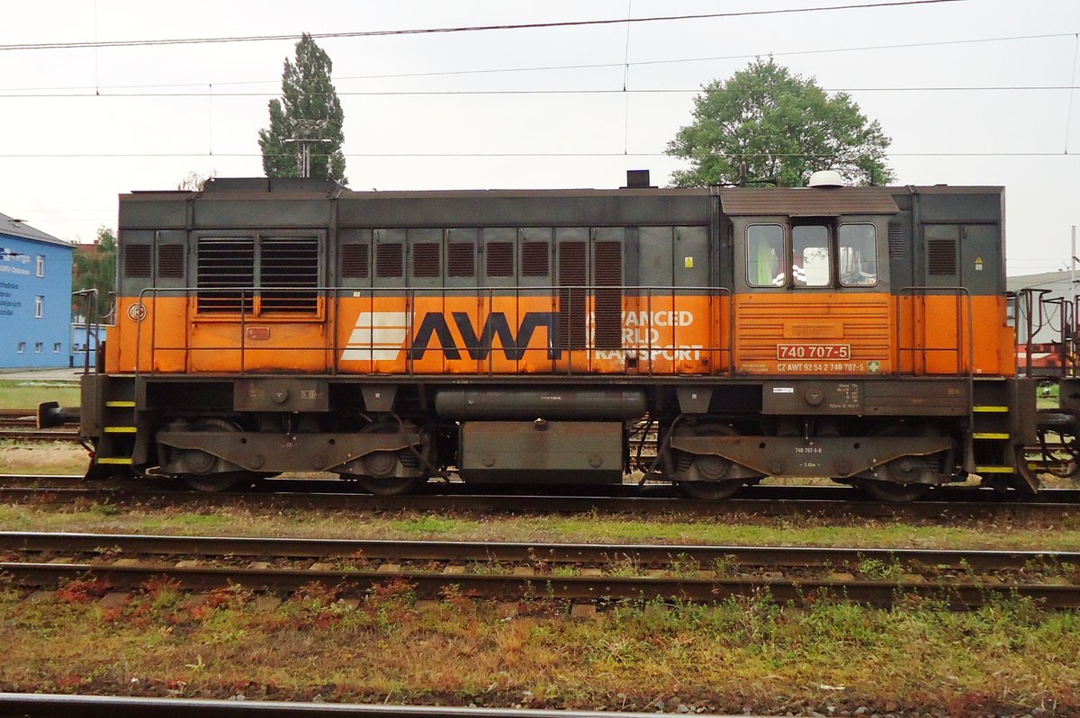 Seitenblick in Ostrava hl.n. am AWT 740 707 am 26 Mai 2015.